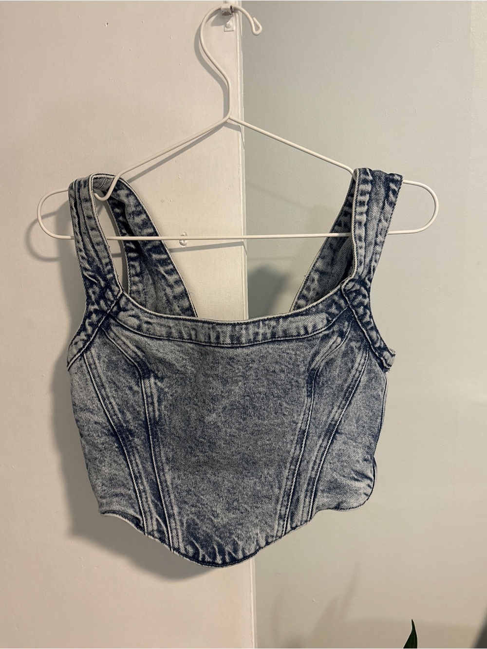 All Saints denim corset top- brand new.